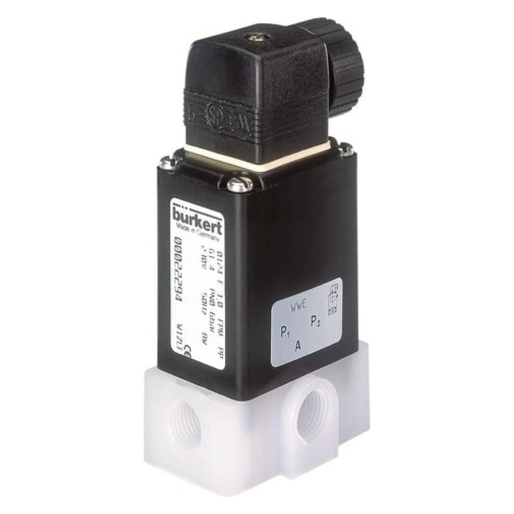 Bürkert 3/2-Wege-Magnetventil für aggressive Medien, G 1/4" (22294)