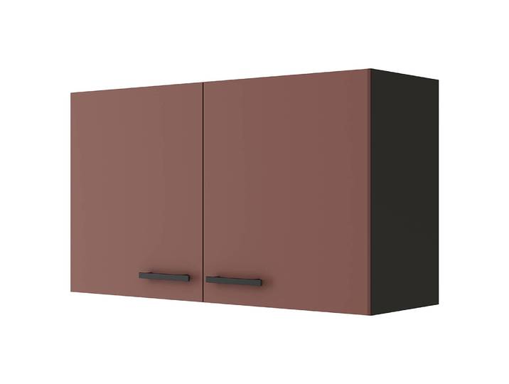 Armoire suspendue 100cm Rouge/Rouge rouille/Anthracite