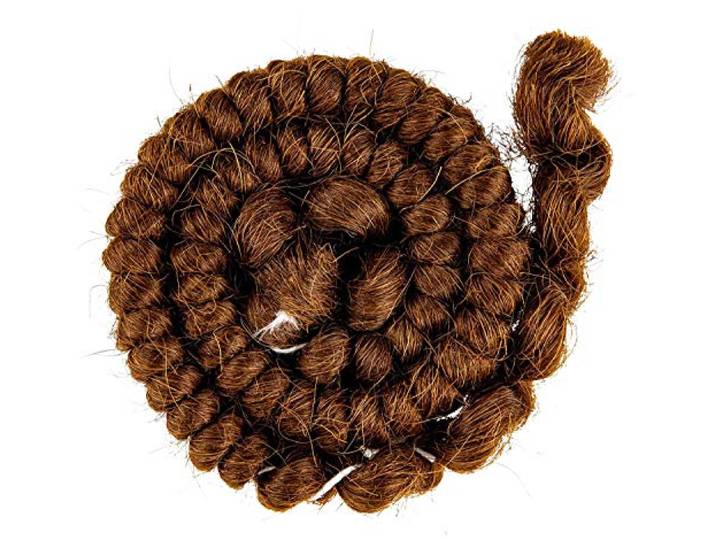 Mehron Crepe Hair - Light Brown (licht bruin)