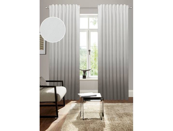 Verdunkelungsvorhang BRUNO BANANI Clemton Gr. 2, beige, B:130cm H:175cm, Polyester, Polyester, Gardinen, Verdunkelungsvorhang, Verdunkelung, Schutz, Privatsphäre, blickdichter Vorhang, Farbverlauf