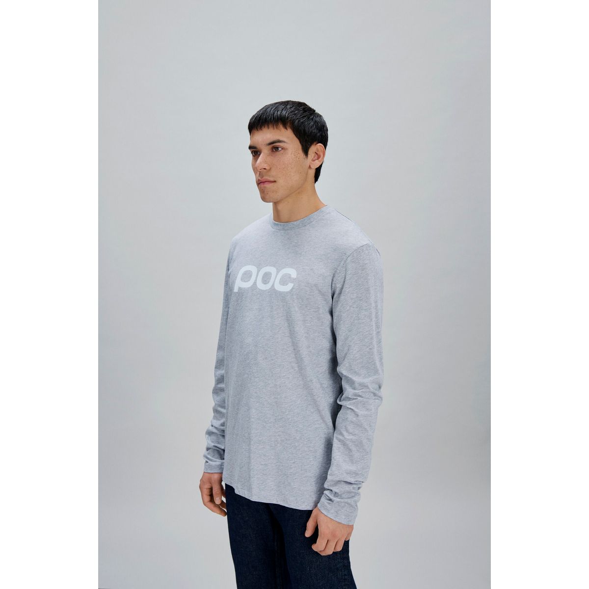 POC Long Sleeve Tee grey melange (1044) L PC616561044LRG1