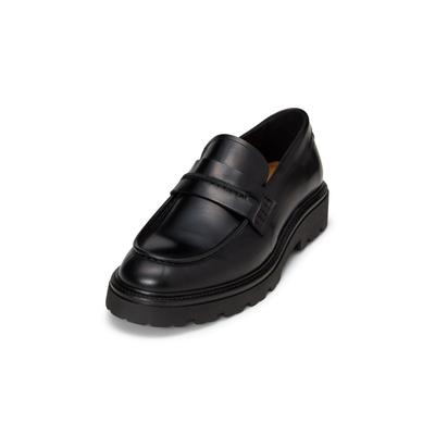Loafer MARC O'POLO "aus gebürstetem Kalbleder", Herren, Gr. 41, schwarz, Obermaterial: 100% Leder, unifarben, Schuhe Loafer