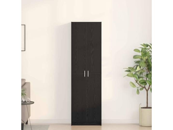 HKLGBVCR Schrank Eiche Schwarz 55 x 25 x 189 cm Holz