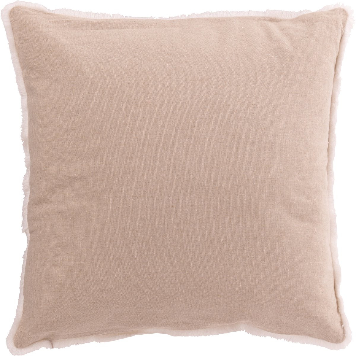 J-Line kussen Kerstbomen Kwasten beige/wit katoen