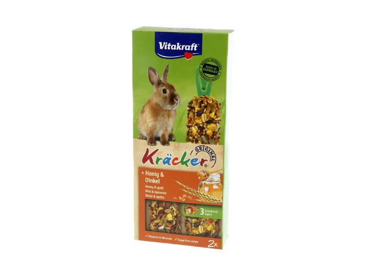 Vitakraft Kräcker® Honig+Dinkel Zwergkaninchen 2er