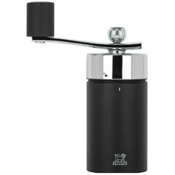 Peugeot Muskatmühle ISEN mit Kurbel 15 cm buche schwarz, Pfeffermühle + Salzmühle, Schwarz, Silber