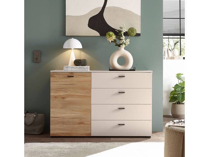 Kommode 125 x 83 x 38cm Beige