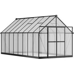 Gewächshaus 240 x 244 x 488 cm, verstärkte Konstruktion, Polycarbonat 6 mm