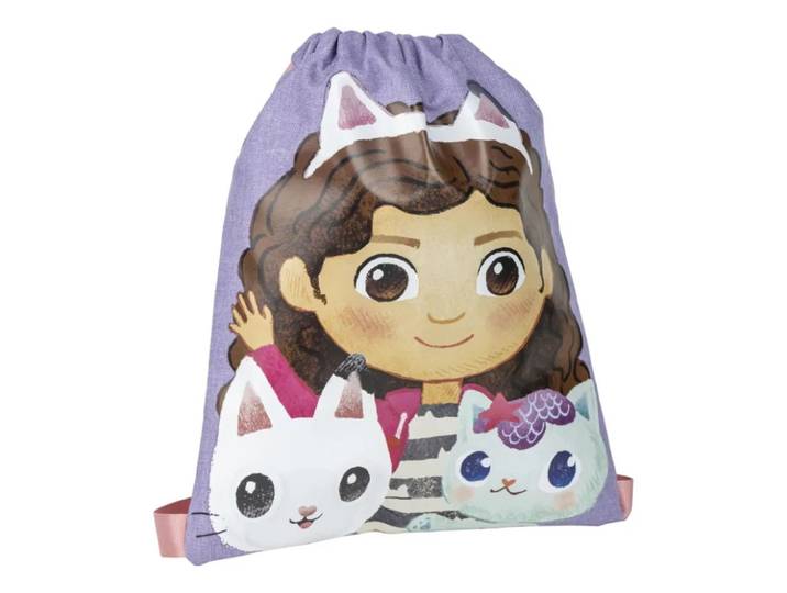 Gabby's Dollhouse gymtas Cats drawstring 33 x 27 cm