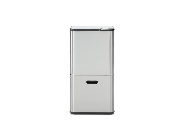Vente-Unique Küchenabfalleimer - 41.5 cm x 31.4 cm - metall - silberfarben Zamilo, Silberfarben, Metall, Uni, Rechteckig, 41.5x77.8x31.4 cm, Haushalt & Reinigung, Reinigung, Mülleimer & Abfallsammler