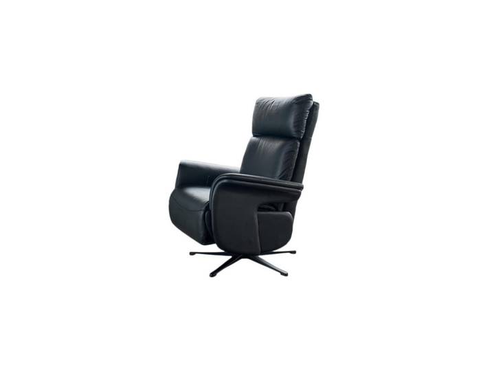 Kawola Relaxsessel Nama Schwarz Leder Relaxfunktion, Metall, Füllung: Schaumstoff, 78x111x86 cm, Wohnzimmer, Sessel, Relaxsessel