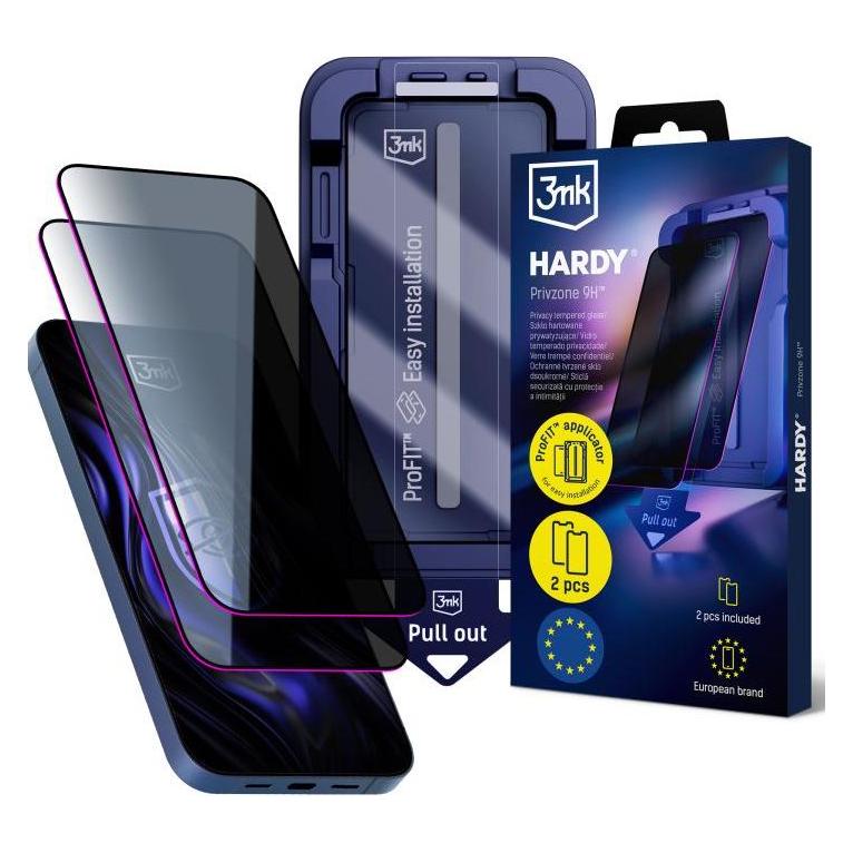 3MK Hardy Privzone 9H - Apple iPhone 15/16 (Apple iPhone 15, Apple iPhone 16) (5903108670708)