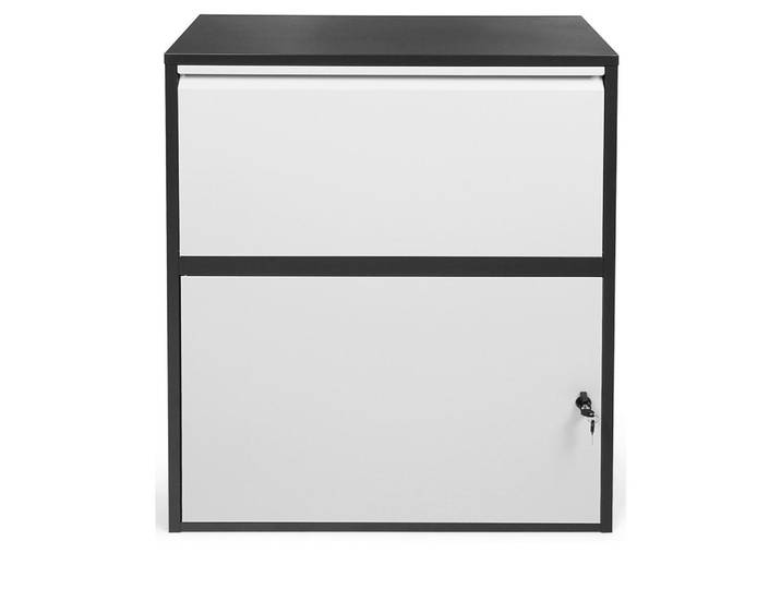 Paketbox mit 2 Schlüsseln Grau/Schwarz H: 103 cm