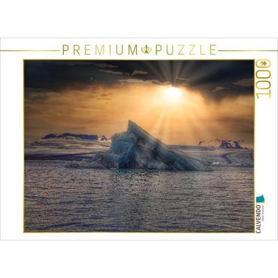 CALVENDO Puzzle Gletscherlagune in Island | 1000 Teile Lege-Größe 64x48cm Foto-Puzzle für glückliche Stunden