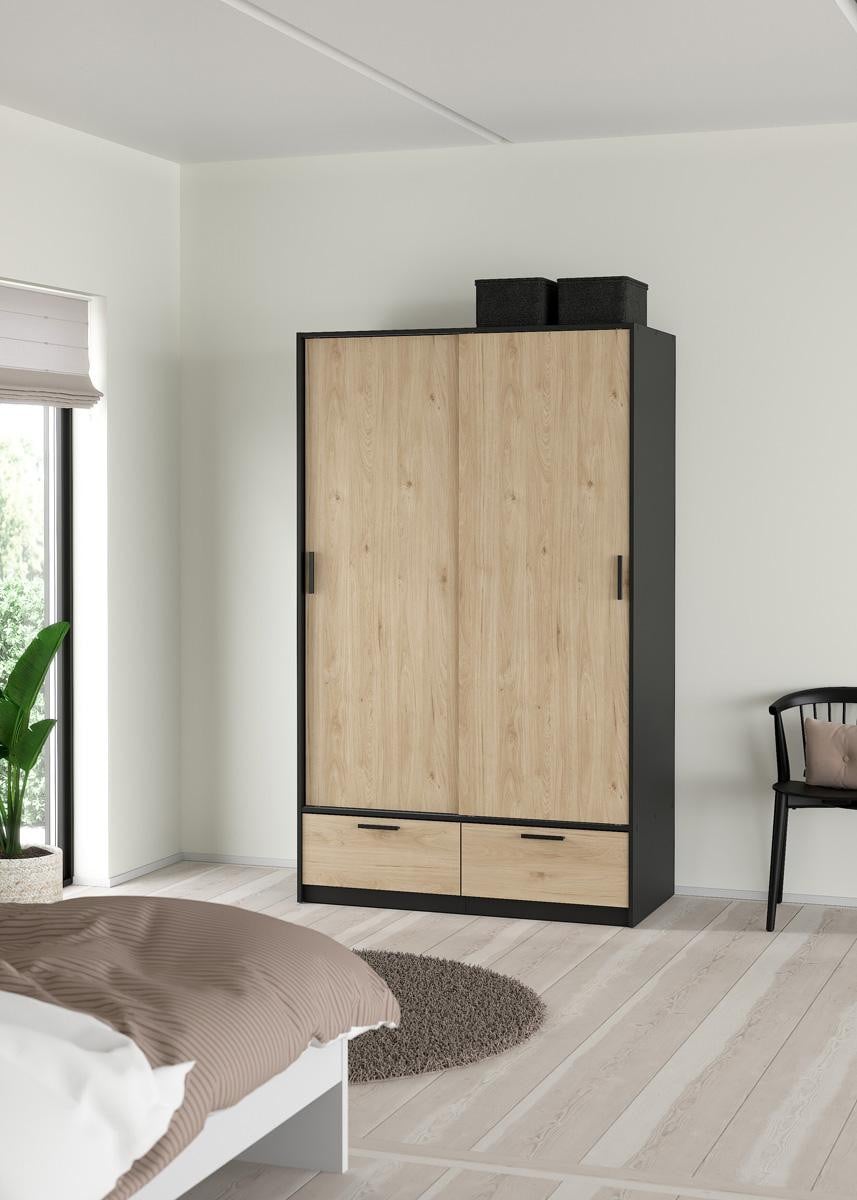 Giga Living Kledingkast Line Mat Jackson Hickory Zwart