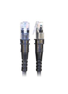 Patchsee Patchkabel ThinPatch Cat. 6A ISO/IEC, U/FTP, halogenfrei, 10 G, schwarz, 2,4 m TP-6A-F/8