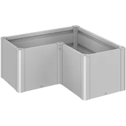 Biohort Pflanzbeet Belvedere B 102 x T 102 cm (Gr. L100) 45 cm (MINI) silber-metallic