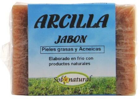 Sol Natural Jabon Pastilla Arcilla Acne