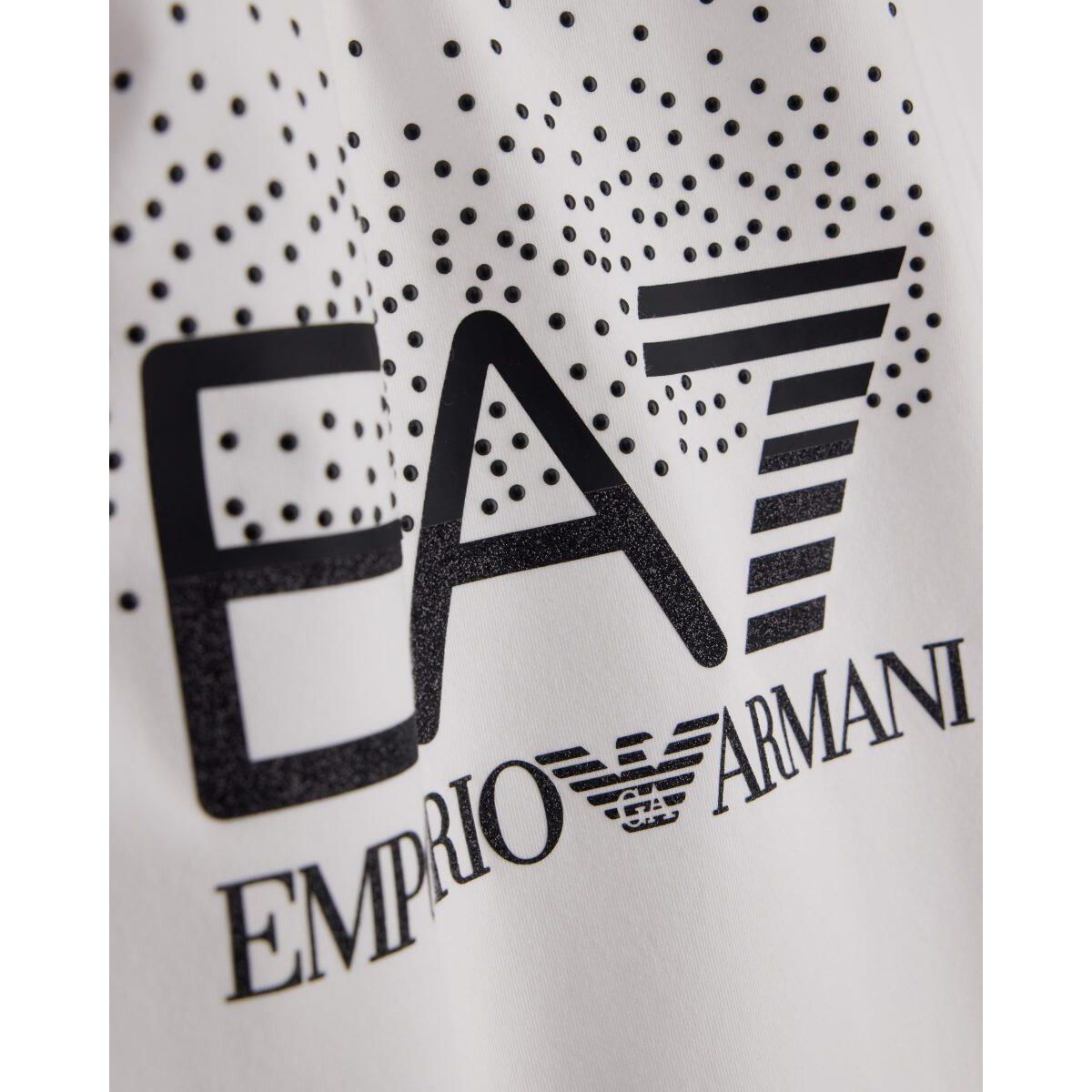 EA7 Train Logo Series W Tee SS Shiny Studs Crossover - Train Logo Series W Tee SS Shiny Studs Crossover white (U0002) XXS 7W001444 AF10373-U0002-XXS