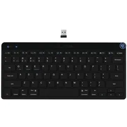 JLab Audio JLab GO Wireless Bluetooth-Tastatur, DE-Layout Mehrere Verbindungsoptionen,?Multifunktionaler Medie (DE, Kabellos), Tastatur, Schwarz