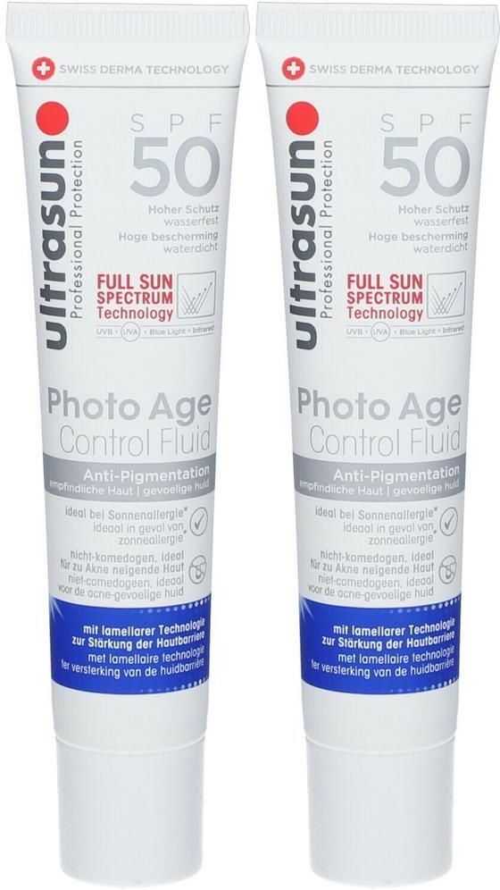Ultrasun Photo Age Anti-Pigm.Contr.Fluid SPF 50 2x 2x40 ml Gel