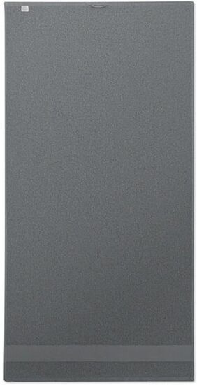 Serviette de toilette personnalisé en coton bio PERRY gris