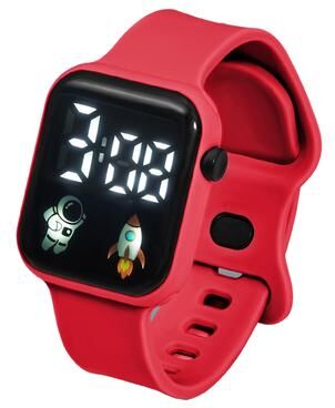 Friendly Fresh Finds Smartwatch For Kids Touch Screen Sports Watch For Men & Women Perfect Gift For Children red