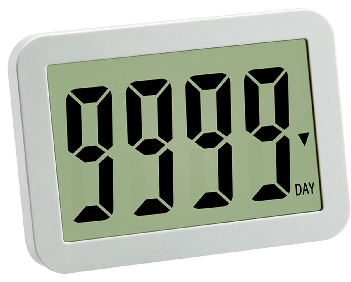 Dripio Digitale afteltimer met groot display, wit