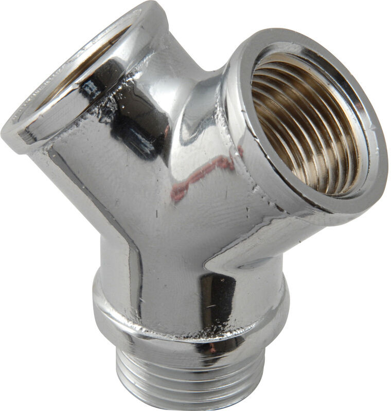 BPE Y-stuk chroom 1/2"
