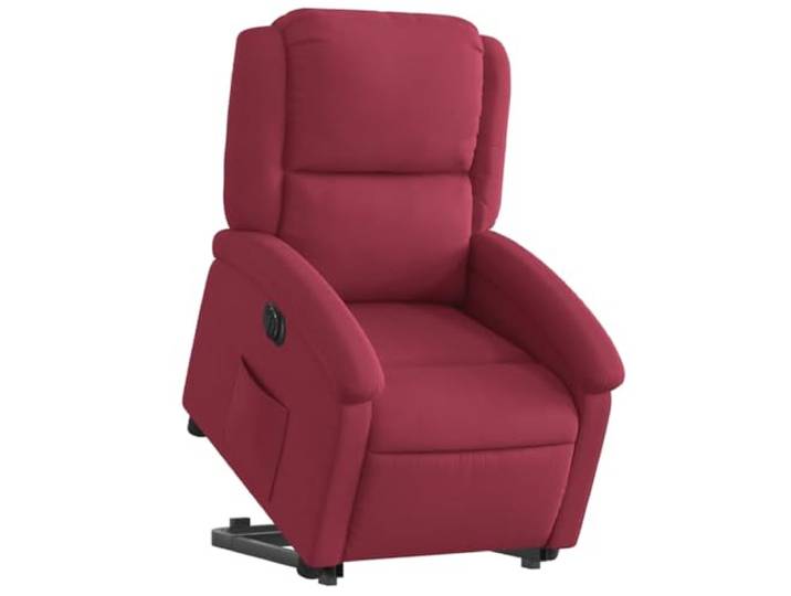 vidaXL Relaxsessel mit Aufstehhilfe Elektrisch Weinrot Samt