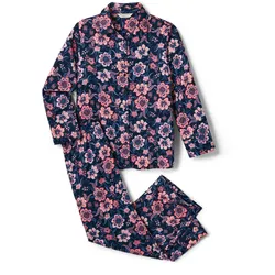Tchibo - Web-Pyjama - Damen - Gr. 40 - dunkelblau