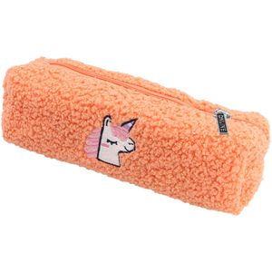 Online Federmäppchen Peach Unicorn, Schlamperetui, aus Stoff, orange