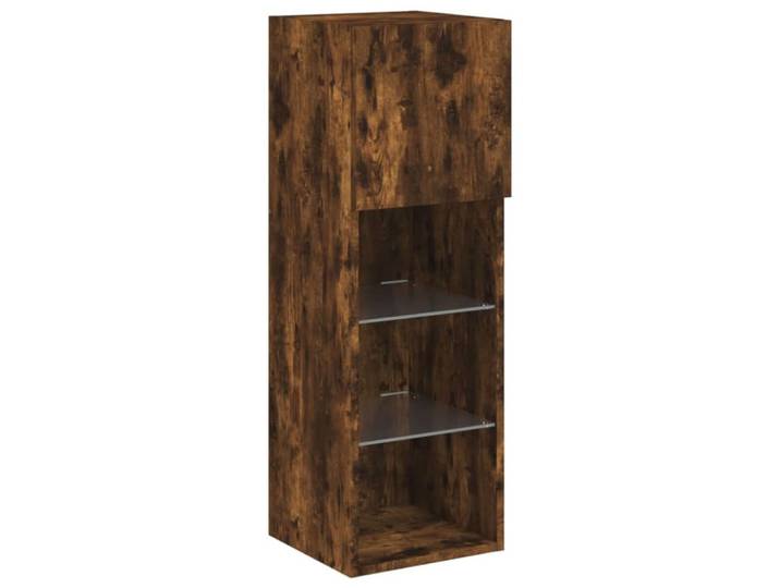 Meuble tv multimédia étagère 30 x 30 x 90 cm marron