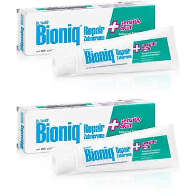 Bioniq Repair-Zahncreme sensitiv akut 2x 2x75 ml Zahncreme
