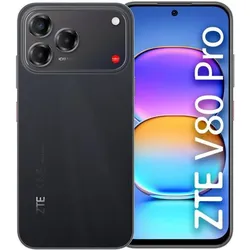 ZTE V80 PRO 8/256GB BLACK (256 GB, Black, Feather Black, 6.75", Hybrid Dual SIM, 4G), Smartphone, Schwarz