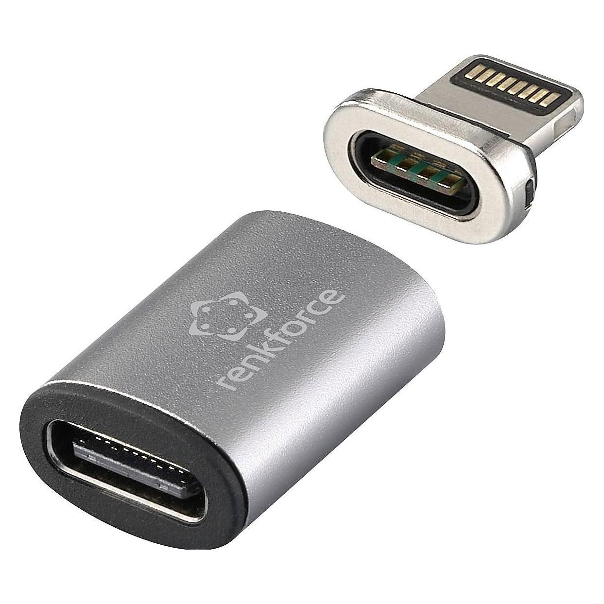 Renkforce USB-C, Apple iPad/iPhone/iPod Adapter (1x USB-C Buchse - 1x Apple Li (USB-C) (RF-6736696)