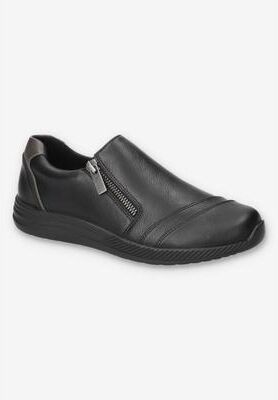 Women's Karol Comfort Flat by Easy Street in Black (Size 7 M)