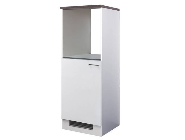 Flex-Well Backofen/Kühlumbauschrank Demi Geräteumbauschrank Küche - 60 cm breit - Weiß – Toska