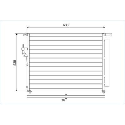 VALEO Kondensator, Klimaanlage 822603 für Ford ASIA & OCEANIA