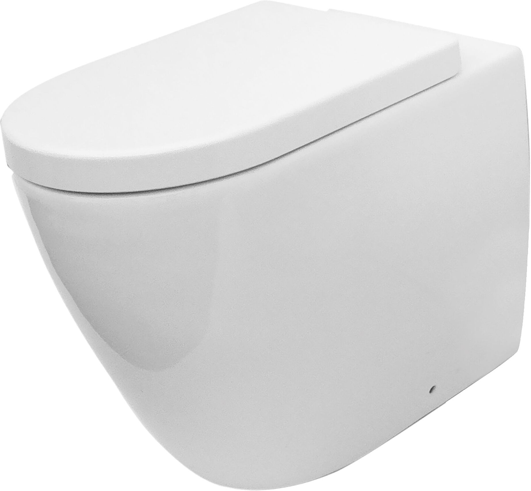 Disegno Ceramica VASO  SERIE ROMA FILO MURO A TERRA SCARICO MULTIPLO IN CERAMICA BIANCA