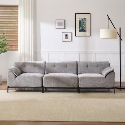 VKNOW Upholstered Modular Sectional Sofa