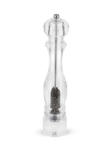 Peugeot Nancy Handmatige Pepermolen - Helder Acryl - Hoogte: 38 cm