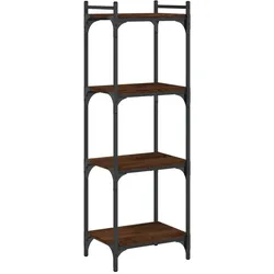 vidaXL Bücherregal 4 Böden Braun Eiche-Optik 40x30x120cm Holzwerkstoff