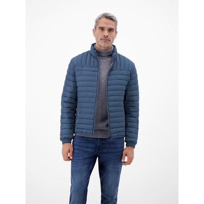 Steppjacke LERROS "Steppjacke, wind- und wasserabweisend, gefüttert", Herren, Gr. XL, blau (storm blau), 100% Polyester, Jacken Steppjacke