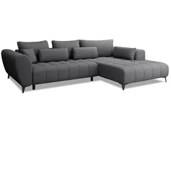 Ecksofa Garay Stoff Grau Graphit