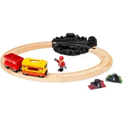 BRIO World - Güterzug-Set mit Farbwechsel / Magisches Holzeisenbahnset für Kinder ab 3 Jahren