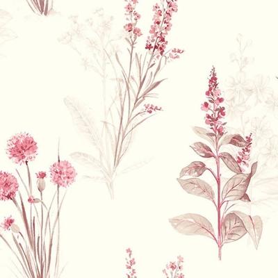 Flora Woodbury Multicolor Vinyl 32.7-foot x 20.5-inch Floral Toile Wallpaper
