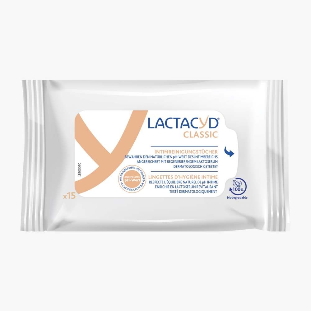 Lactacyd Classic Intimreinigungstücher 15 St Tücher