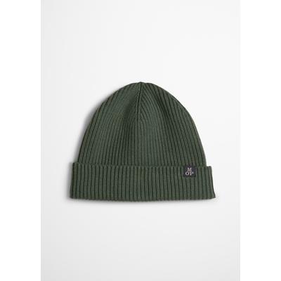 Beanie MARC O'POLO, Jungen, Gr. L, grün, Strick, Baumwollmischung, Mützen Beanie