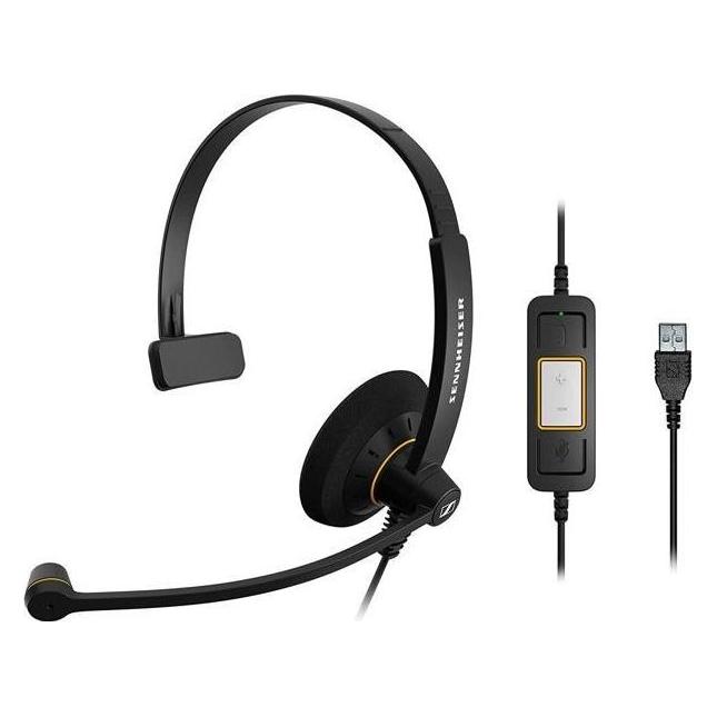 EPOS Sennheiser Sc 30 USB, Wired Monaural Headset With In-Line Call Control Ms (Kabelgebunden, USB-A) (1000550)